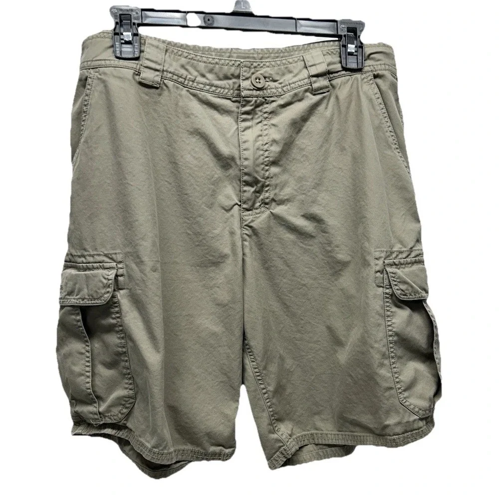 The North Face Men's 34 Tan Cotton Cargo Shorts (G5)